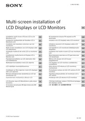 Sony FW-55BZ30J1 Manual De Instalación