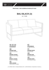 hjh OFFICE BALI BLACK 713309 Instrucciones De Instalacion Y Uso