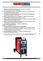 Cebora SYNSTAR TWIN 270 T Manual De Instrucciones