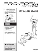 Pro-Form SPORT E5.0 Manual Del Usuario