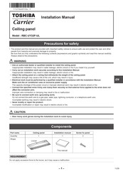 Toshiba Carrier RBC-UY32P-UL Manual De Instalación