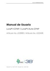 3B medical Luna II CPAP Manual De Usuario