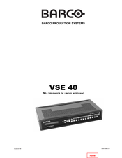 Barco VSE 40 Manual Del Usuario