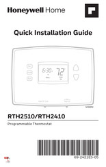 Honeywell Home RTH2410 Guía De Instalación Rápida
