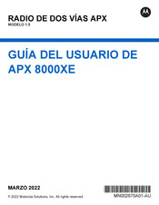 Motorola APX 8000XE Guia Del Usuario