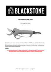 Blackstone 107141 Manual De Instrucciones