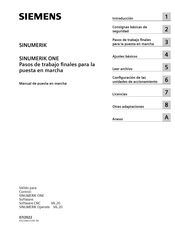 Siemens SINUMERIK ONE Manual De Puesta En Marcha