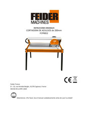 FEIDER Machines FCPR852 Instrucciones Originales