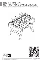 Happy Garden Baby-foot BAB517 Manual De Instrucciones