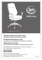 Serta 50600 Instrucciones Para El Ensamblaje