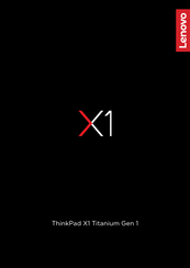 Lenovo ThinkPad X1 Titanium Gen 1 Manual De Instrucciones