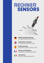 Rechner Sensors MRS- Serie Instrucciones