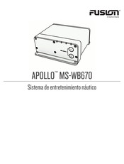 Garmin Fusion Apollo MS-WB670 Manual Del Usuario