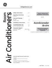 GE AEL08 Manual Del Propietario Y Instrucciones De Instalación