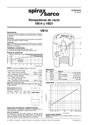 Spirax Sarco VB21 Ficha Técnica