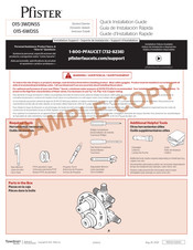 Pfister 015-6WDSS Guía De Instalación Rápida