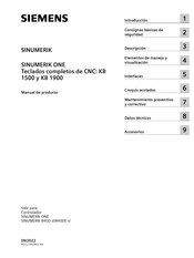 Siemens SINUMERIK KB 1500 Manual De Producto