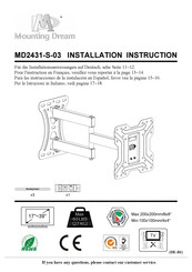 Mounting Dream MD2431-S-03 Instrucciones De Instalación