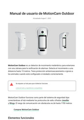 AJAX Systems MotionCam Outdoor Manual De Usuario