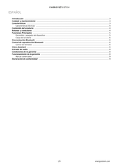 Energy System BT Smart 6 Manual De Usuario