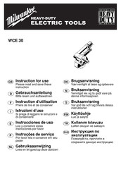 Milwaukee WCE 30 Instrucciones De Uso