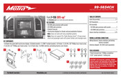 Metra 99-5834CH Instrucciones De Instalación