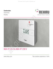 Rehau Nea HT 24 V Instrucciones De Manejo Y Guía Rápida De Montaje