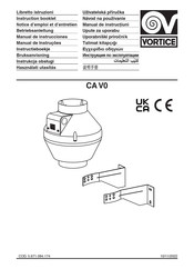 Vortice CA-V0 Serie Manual De Instrucciones