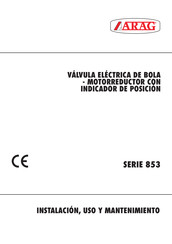 ARAG 853 Serie Instalación Uso Y Mantenimiento