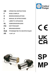 Umbra Pompe SP Serie Manual De Instrucciones