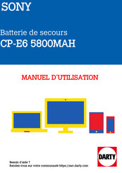 Sony CP-E6 Manual De Instrucciones