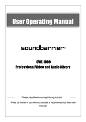 Soundbarrier SVDJ1000 Manual De Instrucciones