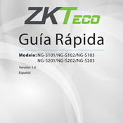 ZKTeco NG-S102 Guía Rápida