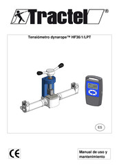 Tractel Dynarope HF36/1/LPT Manual De Uso Y Mantenimiento