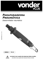 vonder PRV 345 Manual De Instrucciones