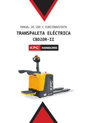 KPC CBD20R-II Manual De Uso Y Funcionamiento