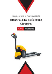 KPC CBD15W-E Manual De Uso Y Funcionamiento