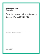 HP Enterprise HPE D3600 Guia Del Usuario