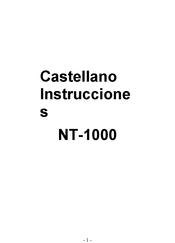 BestGuarder Castellano NT-1000 Instrucciones