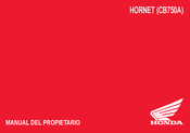 Honda HORNET Manual Del Propietário