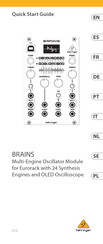 Behringer BRAINS Guia De Inicio Rapido