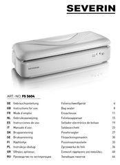 SEVERIN FS 3604 Instrucciones De Uso