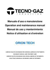 Tecno-gaz ORION TECH Manual De Uso Y Mantenimiento