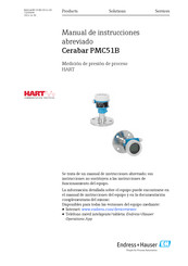Endress+Hauser Cerabar PMC51B Manual De Instrucciones Abreviado