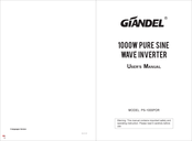 Giandel PS-1000PDR Manual De Instrucciones