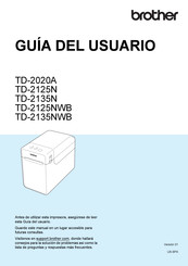 Brother TD-2125N Guia Del Usuario