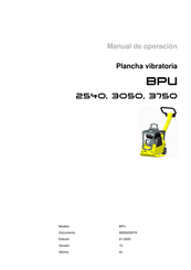 Wacker Neuson BPU 3050A Manual De Operación