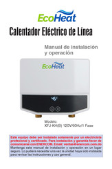 ECOheat XFJ-KHB Manual De Instalación Y Operación