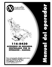 Exmark 116-8430 Manual Del Operador