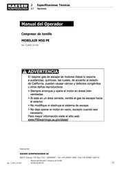 KAESER MOBILAIR M50 PE Manual Del Operador